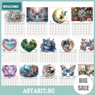 Special Shaped Exquisite Pattern 5D DIY Diamond Art Monthly Planner Diamond Painting Schedule Planne