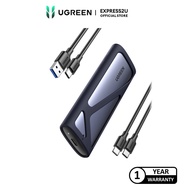 UGREEN USB-C 3.2 GEN2 M.2 NVME/SATA ALUMINUM SSD ENCLOSURE 10G WITH C TO C & C TO A CABLE 50CM