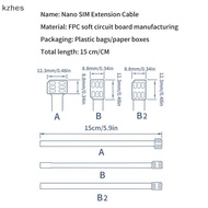 [kzhes] Nano 4FF Sim card Converter FPC Extension Cable to Nano 4FF Micro 3FF Standard 2FF Sim Usim 