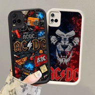 HK-1 ACDC Band Shockproof Casing for Black and White Silicone VIVO Y75 V23E Y21 Y21t Y21e Y21s V20 V