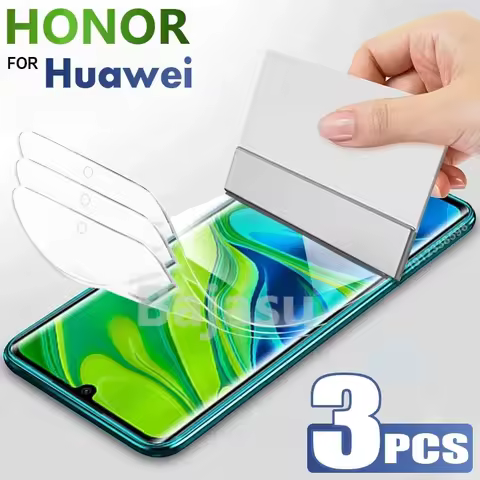 3PCS Hydrogel Film For Honor X8 8A 6A 6C Pro 6X 7X 7A 8C 9A 9C Screen Protector On Huawei Honor 8X 9