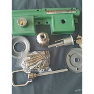 Gear Rack Double Fan Lock Bolt Old-fashioned Door Lock Lock Insert Latch Double Door Door Lock Main 