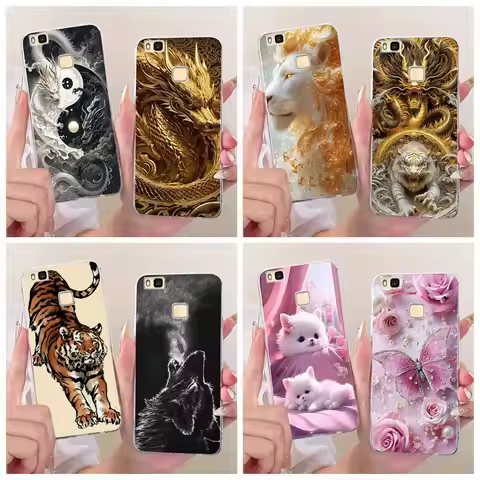 Cool Cartoon Case For Huawei P9 Lite P9Lite Clear Funda Silicone Back Shell Cover For Huawei P 9 P9 