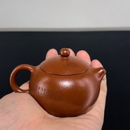 送禮紫砂壺茶壺西施 朱泥 刻蝴蝶 100cc 经典器 圆润可爱 纯正朱