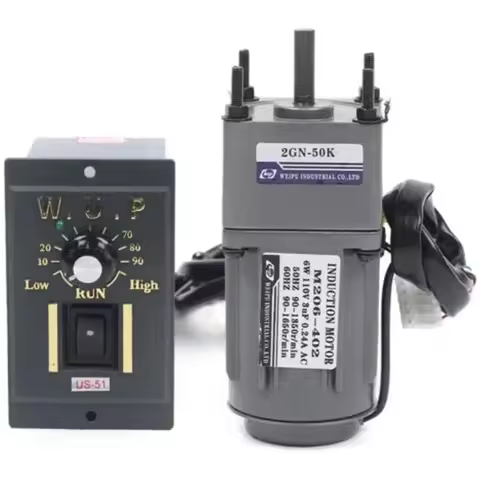 6W 220V 6.9RPM-415RPM AC Gear Reducer Motor 2IK6GN-C 2GN15K with Speed Regulator Adjustable Speed CW