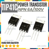TIP41 TIP41C TO-220 6A/100V/65W NPN POWER TRANSISTOR TRANSISTOR TIP 41 c 41c 41 RT TO 220