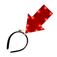 Adjustable LED Light Up Headband Headpieces - Festival Costume Accessories with Symbol Lights