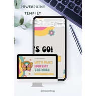 2023 | HIPPIE POWERPOINT TEMPLET | FREE RESOURCE ICON | 14 PAGES