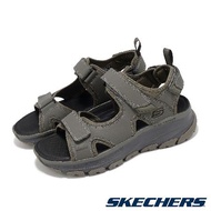 Skechers 戶外鞋 D Lux Trekker Sandal-Dunkard 男鞋 綠 灰 緩震 輪胎大底 涼鞋 237580OLV