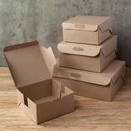 Kraft Paper Box Snack Bakery (10 Pieces/Pack)