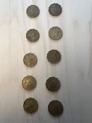 香港舊版五仙硬幣 港英英女皇 1960s-1970s 收藏 lot