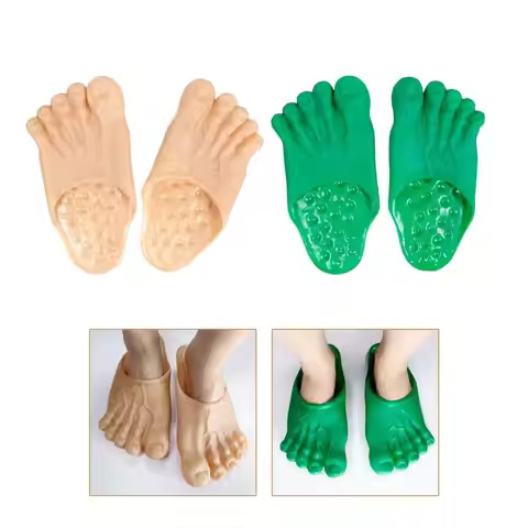 PVC Funny Slippers Dress up Props Shoes for Women and Man Children