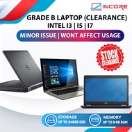 GRADE B Laptop Clearance - Intel I3 I5 I7 4th 5th 6th 7th Gen Budget Notebook Laptop Murah Clear Sto