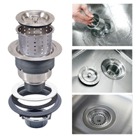 8110 Stainless Steel Sink Waste Plug Kitchen Strainer Drainer