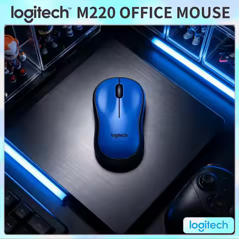 Logitech M220 Quiet Wireless Mouse 2.4GHz Stable Link 3 Buttons 18-Month Battery 1000 DPI Precision 
