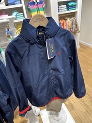 Polo Ralph Lauren 童裝 正品 💥限量優惠💥 防風防潑水深藍紅邊色長袖外套 刺繡小馬款 企領款收納帽子 可親子 成人可穿大碼 (官網售約HK$1680) 🩷查詢更多實物圖片/瀏覽更多本