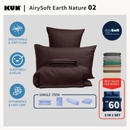 KUN AirySoft plain Color-Earth Nature Series 02 Pillowcase/ Bolster case/ Fitted Bedsheet/ Quilt Cov
