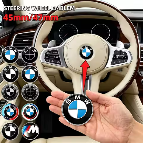 Car Styling For BMW F20 G20 G30 X1 X3 X4 X5 G05 X6 X7 G01 F48 G30 M M3 M4 M5 Aluminum Emblem Steerin