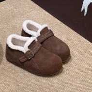 รองเท้าบูทหิมะสไตล์ UGG พร้อมพื้นรองในสำหรับฤดูหนาว