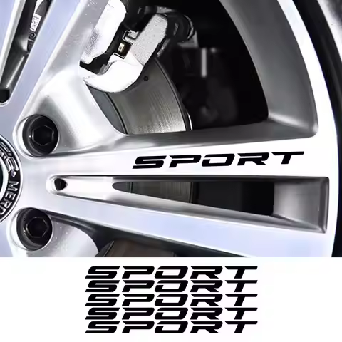 5PCS Car Stickers Wheels Rims Decal For BMW E46 E60 E90 F20 Ford Focus 2 Audi A4 A3 A6 TT Peugeot 20