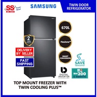 【DELIVERY BY SELLER】SAMSUNG 670L RT21M6211SG/ME Gross Refrigerator Inverter 2 Door Fridge | PETI SEJ