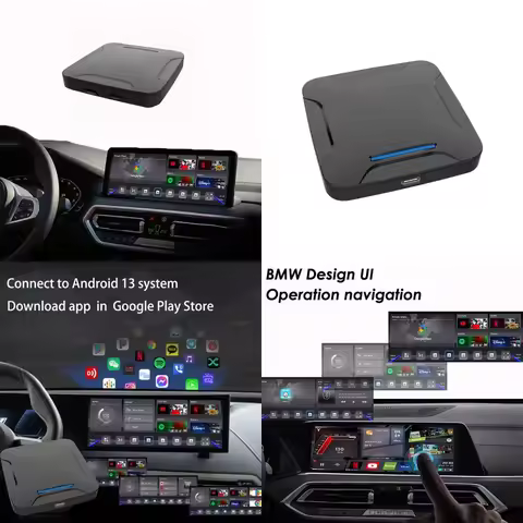for BMW MINI X4 X5 X6 X7 I3 ID6 ID8 Carplay Android 13 AI Box Netflix Youtube Google Play Store Smar