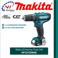 Makita HP331DWAE - 12V Crodless Hammer Drill/Driver