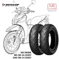 Genuine SH Mode tire (tire) front 80/90-16 TL + rear 100/90-14 TL Dunlop D307 _ Trung Thanh Tire