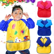 Kids Painting Apron Kids Art Apron Waterproof Artist Painting Long Sleeve with 3 Pockets for Art Cra