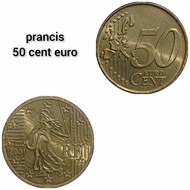 koin euro 50 cent - prancis