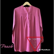 Blouse rayon peach blouse rayon blouse jumbo lasenta blouse rayonPOLOS