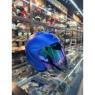 TSR Convert ARAI JF-3 Design Helmet (Convert)With Visors Rainbow Biru Topi Keledar TSR ARAI JF-3 (Co
