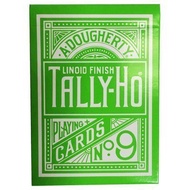 Green Tally Ho Reverse Circle Back Limited Edition Playing Cards