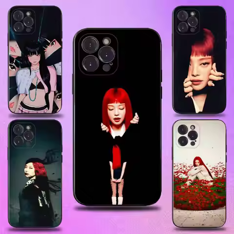 Kpop Ruby J-Jennie Kim Phone Case For iPhone 16,15,14,13,12,11 Plus,Pro Max,XS,X,XR,SE,Mini,8,7,Soft