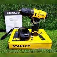 STANLEY สว่านกระแทกไร้สาย รุ่น SCH10D1-B1 12V (แบต 2.0แอมป์+แท่นชาร์จ) 10MM ปรับซ้าย-ขวา สว่าน เจาะไ