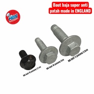 FIBOLT 12 M8 LENGTH 2.5cm BOLT 10 black length 1.2 cm waist 2.cm m8x25 m6x20 m6x12 anti-break steel 