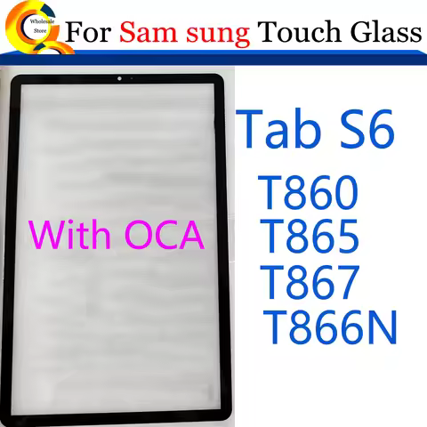 10Pcs\Lot For Samsung Galaxy Tab S6 10.5 T860 T865 T865N T866N T867 Front Glass Touch Screen LCD Out