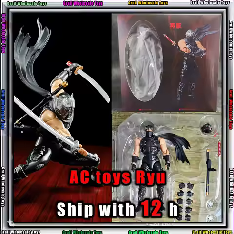 [In Stock!] AC Factory Toys Ninja Gaiden Ryu Hayabusa Action Figures Kaiyodo Revoltech Figurine Ko M