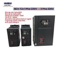 Inverter 1 Phase 220V to 3 Phase 380V 0.75kW–15kW Motor Speed Control Inverter, Easy to Install