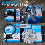 NEW GROUPSET SHIMANO DEORE M5100 11SPEED GROUPSET DEORE M5100 11 SPEED - bicycle storeku