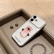 Pink Cap Little Penguin for iPhone 17pro case iPhone 14/11/12pro fake case feeling