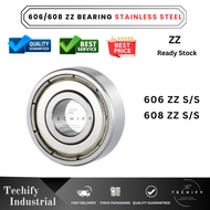 STAINLESS STEEL 606 608 ZZ DEEP GROOVE BALL BEARING METAL COVER 606ZZ 608ZZ
