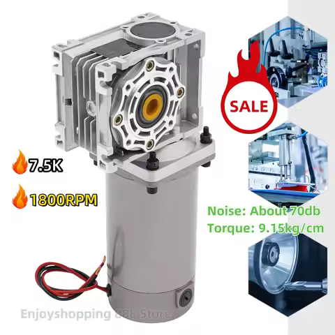 300W DC 24V Worm Gear Speed Reducer Gearbox Electric NLRV Gear Motor with self-Locking Speed Adjusta