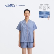LAZY Pajamas Chinoiserie Women Pajamas Set - Oriental Blue Cotton Pajamas Women
