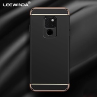 LEEWINDA For Huawei Nova 2 plus Nova2S Nova3E Nova3i Nova3 Nova5ipro Phone case,Luxury Matte plating Gold Hard Cases Removable 3 in 1 Fundas covers