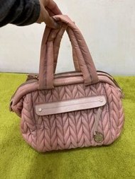 （二手）HAPP 媽媽包 斜背包 玫瑰粉 Mini