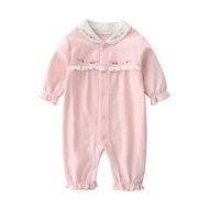 Full Month Baby Clothes Female 6 Months Newborn Baby Romper Spring Clothes Princess Spring Summer 0-