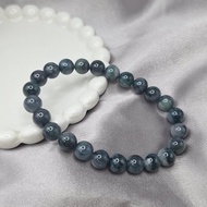 緬甸深藍水飄花手串 手珠 珠串 | 天然緬甸玉A貨翡翠