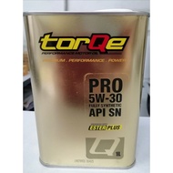 Hi-Rev Engine Oil torQe Pro 5W-30 Fully Synthetic API SN (1 Litre) / Minyak Enjin / 黑油机油