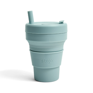Stojo｜折疊伸縮杯 16oz - 海水藍